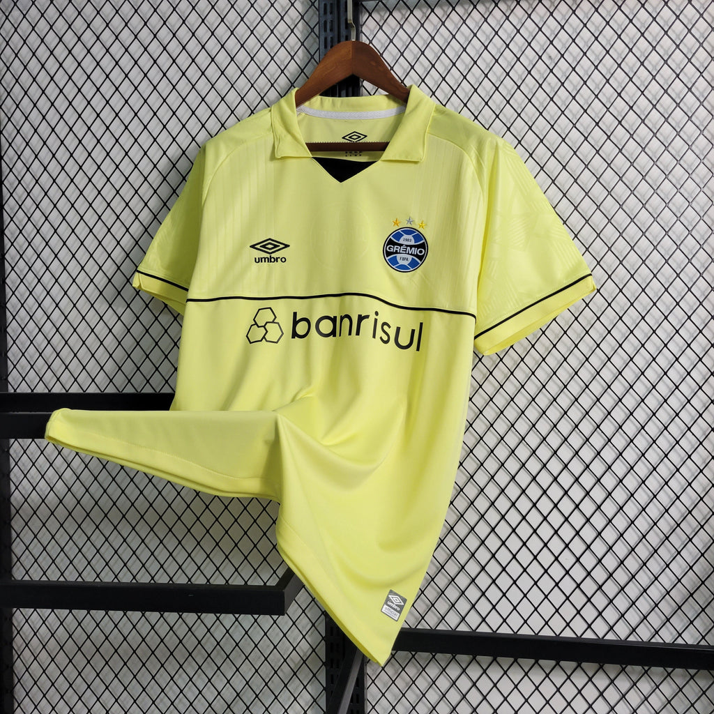 Camisa Grêmio Goleiro 23/24 - Adidas Torcedor Masculina - Amarela