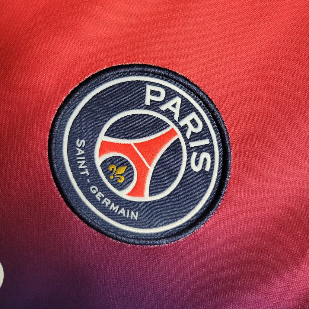 Camisa PSG Treino Vermelha e Azul 23/24